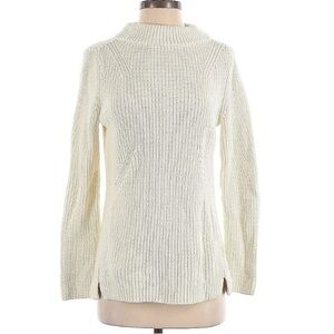 Talbots Size S Cream Turtleneck Sweater
